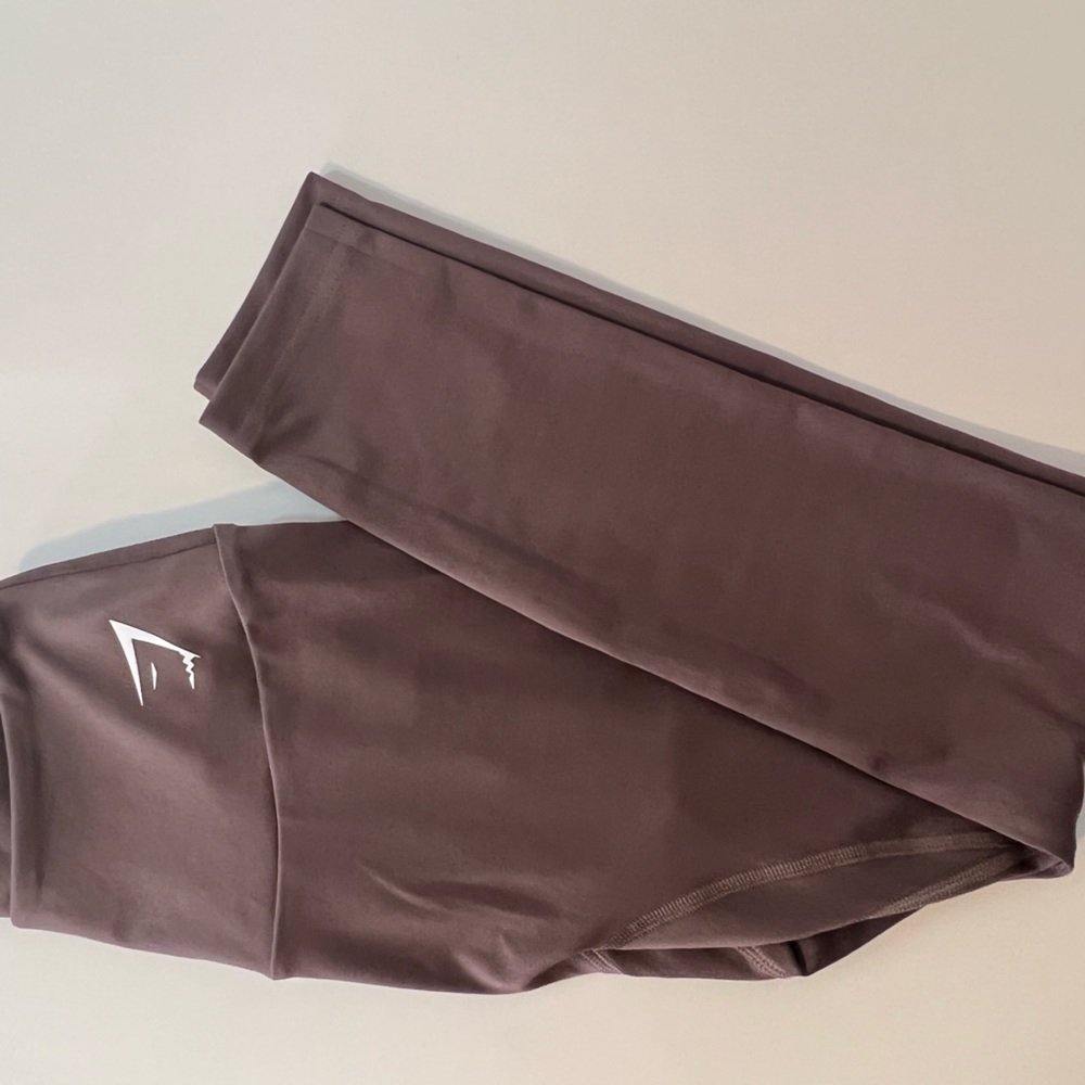 Gymshark Brown Training 7/8 leggings size Small